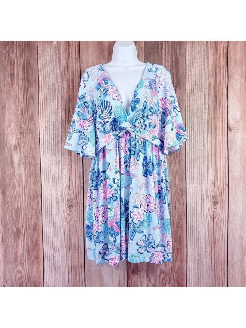 NWT Lilly Pulitzer Minka Skirted Romper Bahamas Beachcomber Womens XL 013470